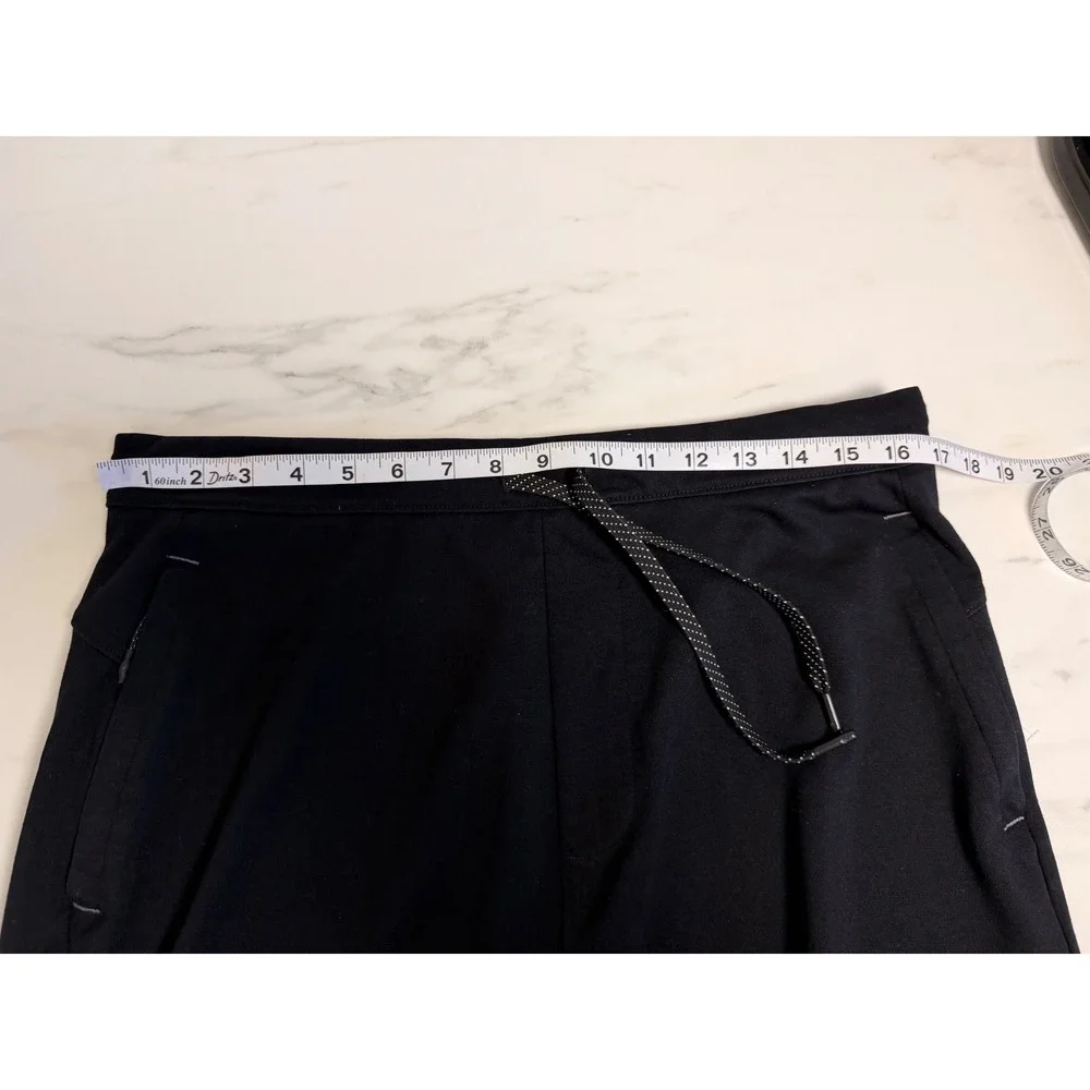 Mack Weldon Radius Shorts Mens Large Black Performance Technical Activewear L